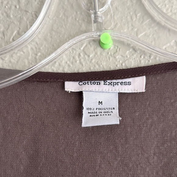 Cotton Express Y2K Sheer Embroidered Tunic Boho Fairycore Cottage Witch Top Sz M - Picture 7 of 11